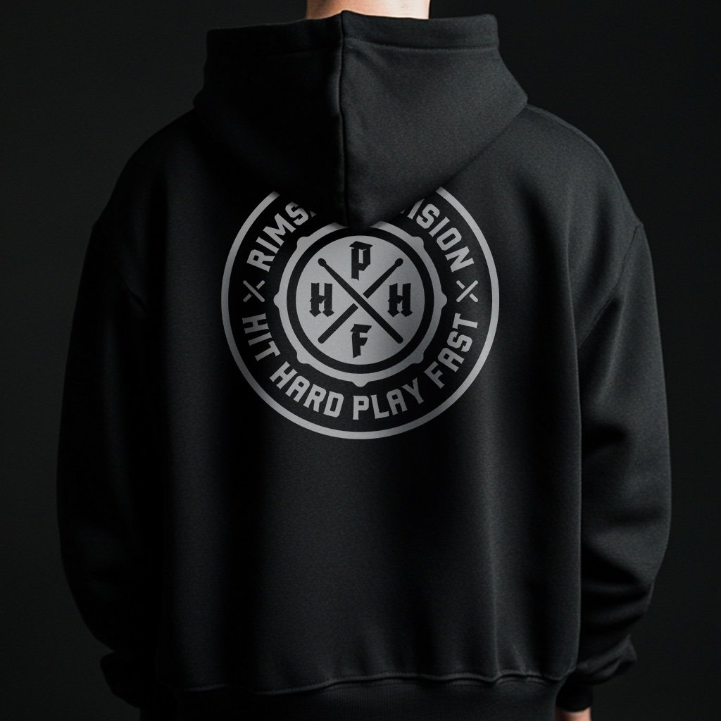 Nome do produto: Moletom RSD Hit Hard Play Fast (Preto)