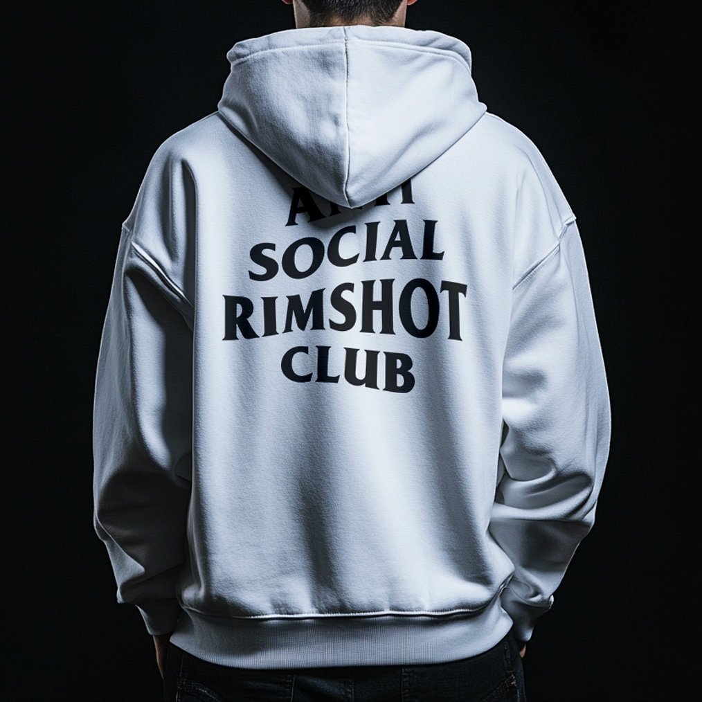 Nome do produto: Moletom Anti Social Rimshot Club (Branco)