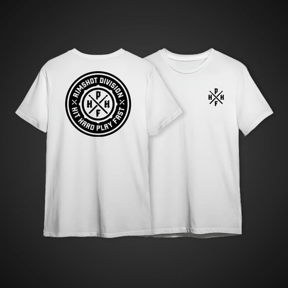 Camiseta RSD Hit Hard Play Fast (Branca | Cinza)