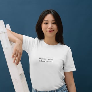 Nome do produto T-shirt . O que toca a alma