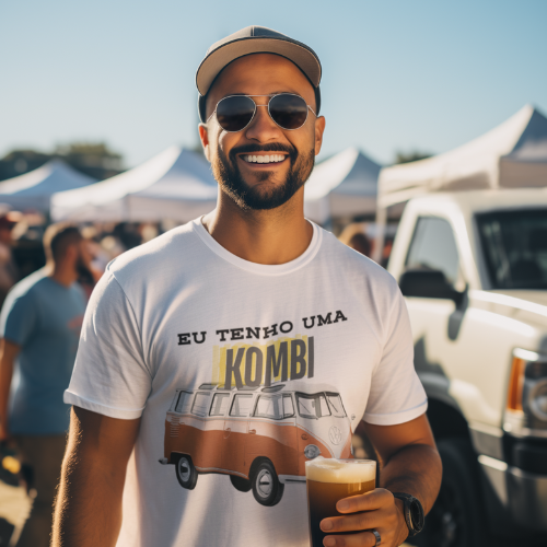 Camiseta Quality Vintage Eu tenho Uma Kombi - Unissex