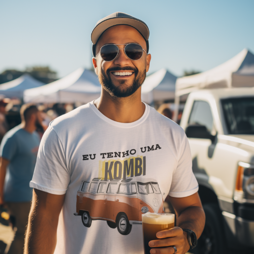Nome do produto: Camiseta Quality Vintage Eu tenho Uma Kombi - Unissex