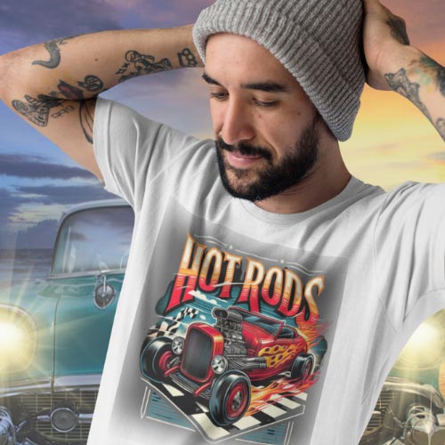 Nome do produto: Camiseta Quality Hot Rod Flame - Estampa Frontal Unissex