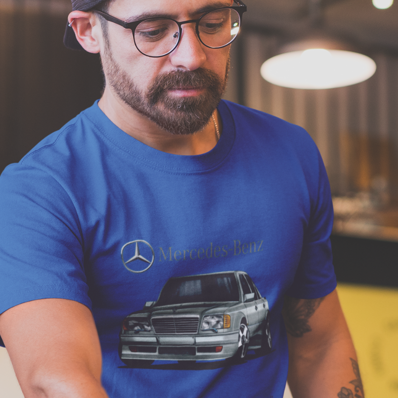 Camiseta Premium Mercedes Benz 500E - Unissex