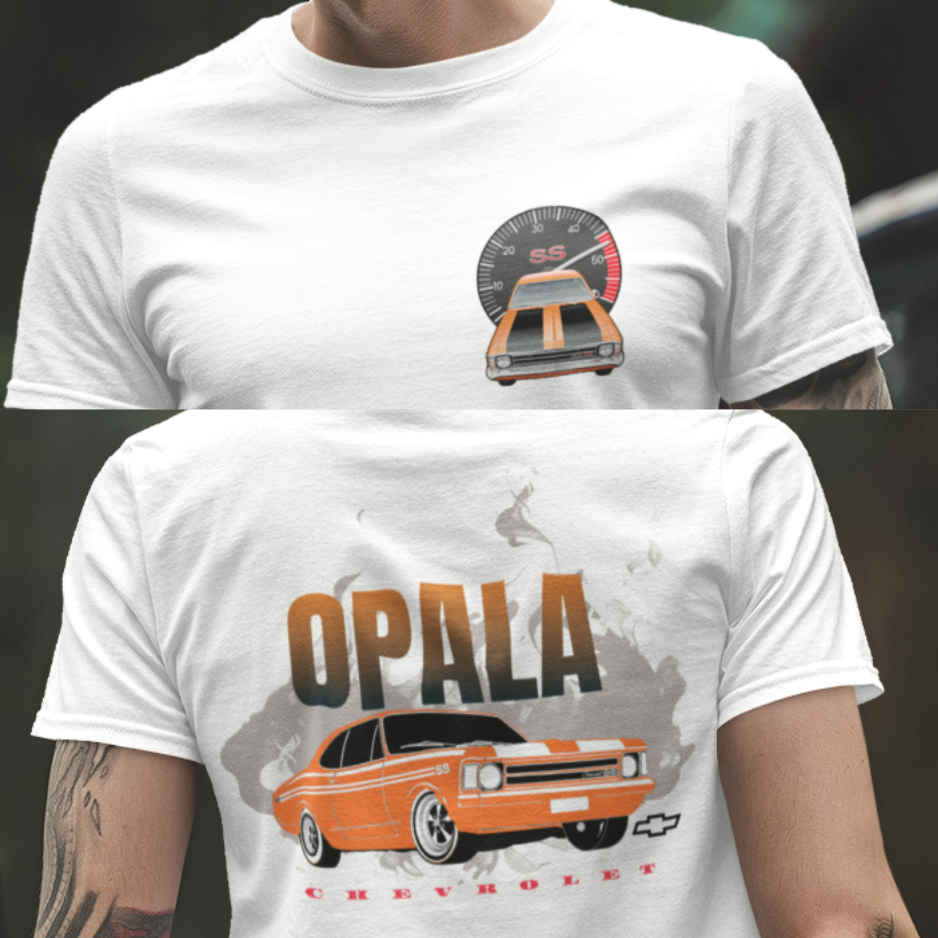 Camiseta Quality Opala SS Orange - Frente e Costas - Unissex