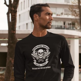 Nome do produto Moletom Prime Fechado Comando Bravo - Preto Unissex - Tributo aos Hot Rods