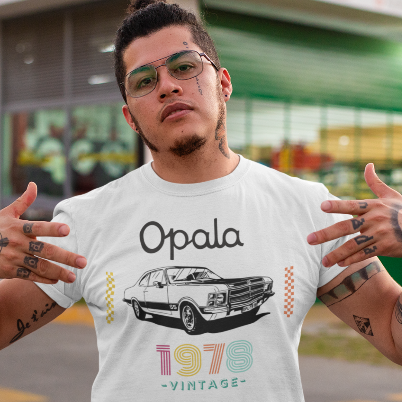 Camiseta Quality Opala 1978 Vintage - Estampa Frontal -Unissex