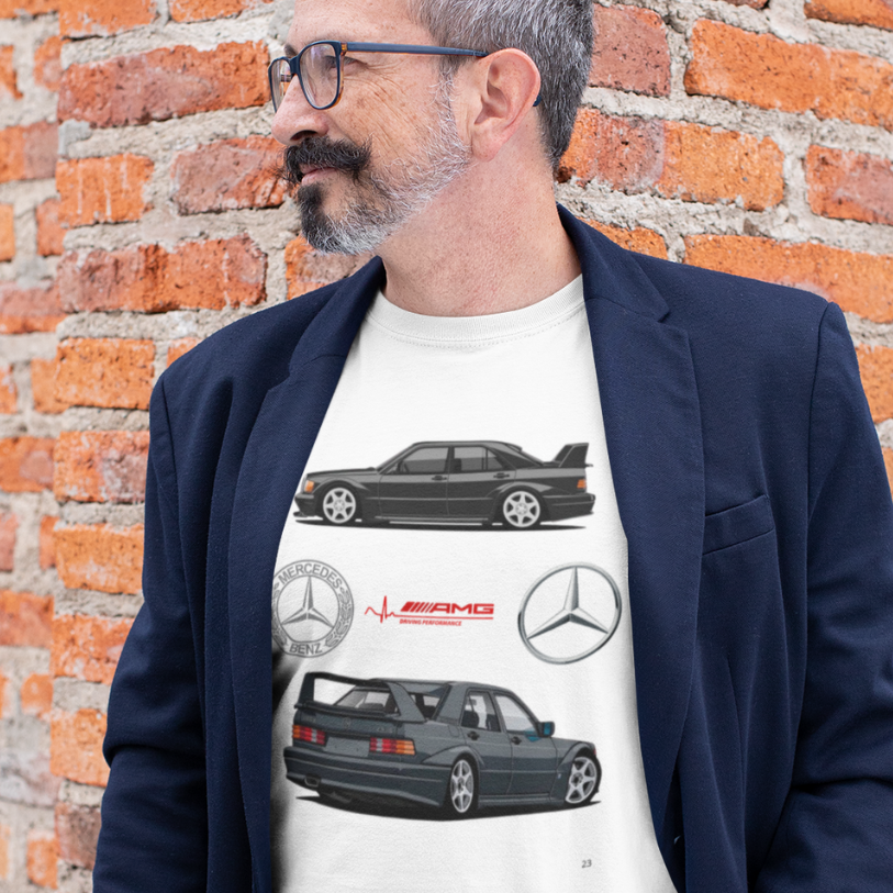 Camiseta Premium Mercedes Benz 190E EVO II - Unissex