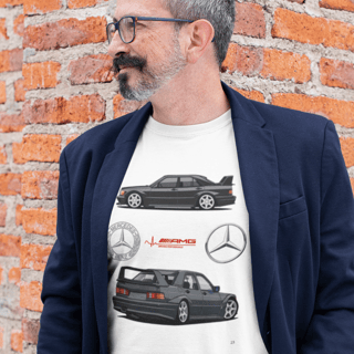 Camiseta Premium Mercedes Benz 190E EVO II - Unissex