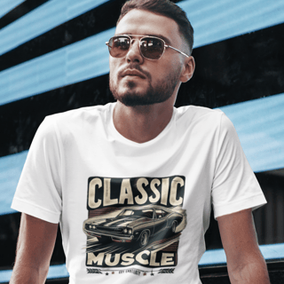 Camiseta Quality Classic Muscle Car II - Unissex