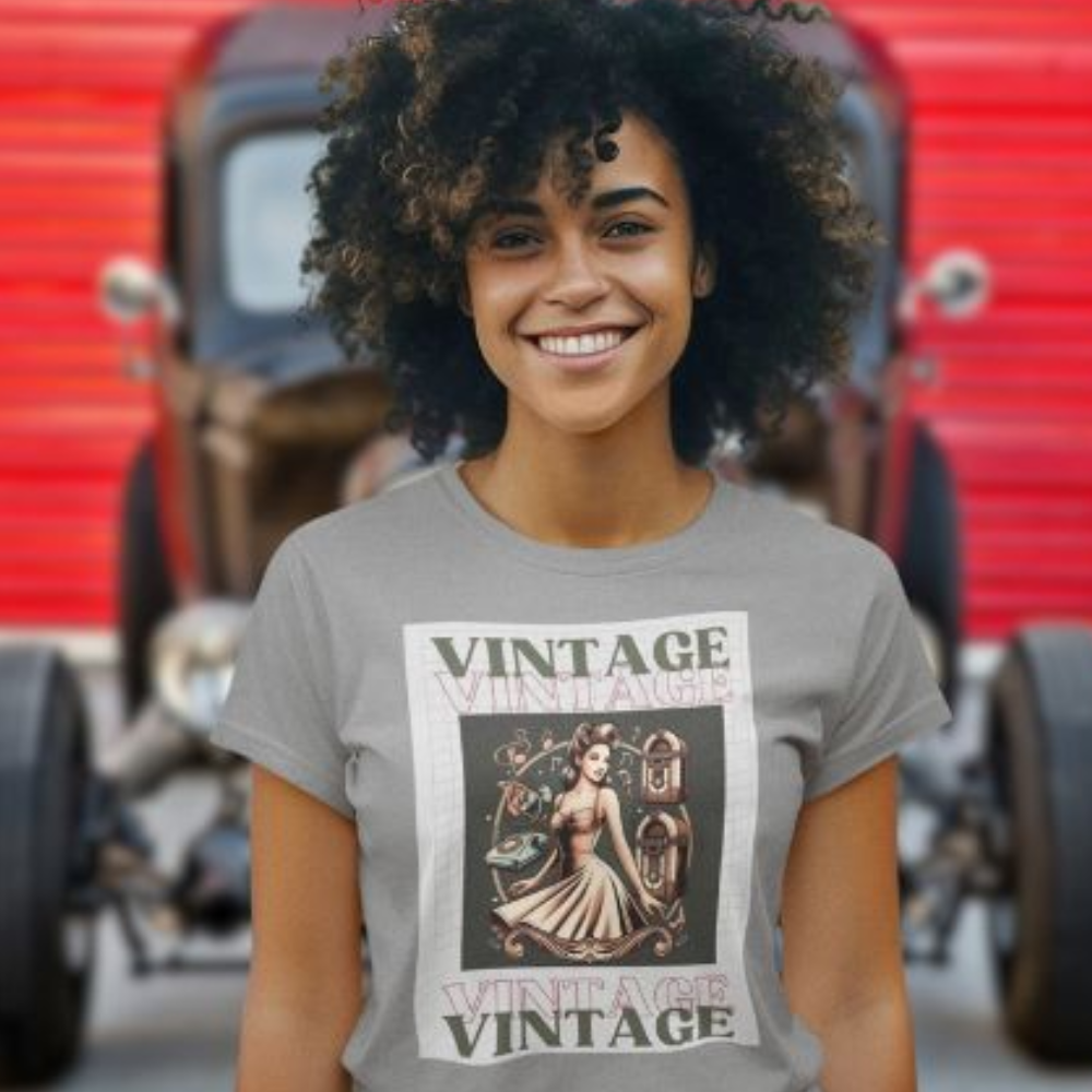 Nome do produto: Camiseta Quality Feminina Baby Long - Pinup Vintage