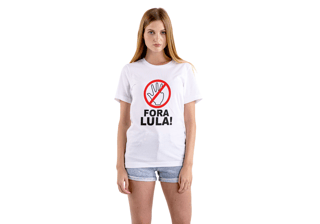 Nome do produto Camiseta Fora Lula Quatro Dedos