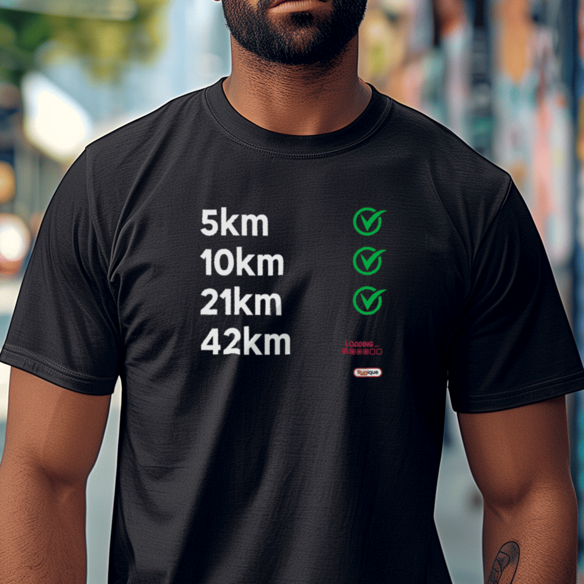 Camiseta masc. : Maratona em progresso