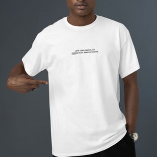 Nome do produto Camiseta Lute como um boleto