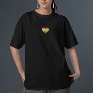 Nome do produto Camiseta Coração Lgbtqiap+