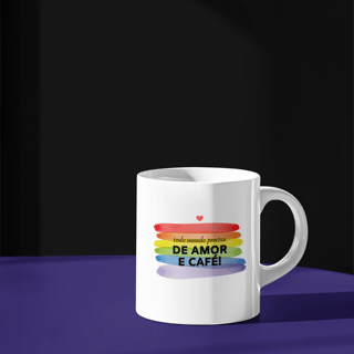 Caneca Café e Amor