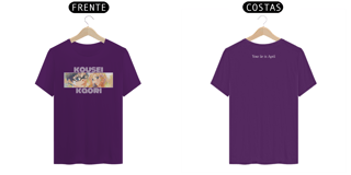 Nome do produto CAMISETA KOUSEI & KAORI YOUR LIE IN APRIL
