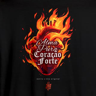 Camiseta - Alma Pura Coração Forte