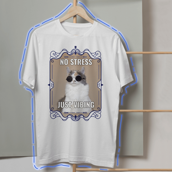 No Stress, Just Vibing Cat