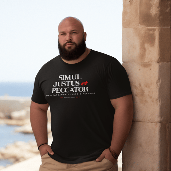 T-Shirt Plus Size SIMUL JUSTUS ET PECCATOR 