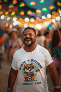 Nome do produto T-Shirt | Shiba | Ração e Petisco + Rock'n Roll