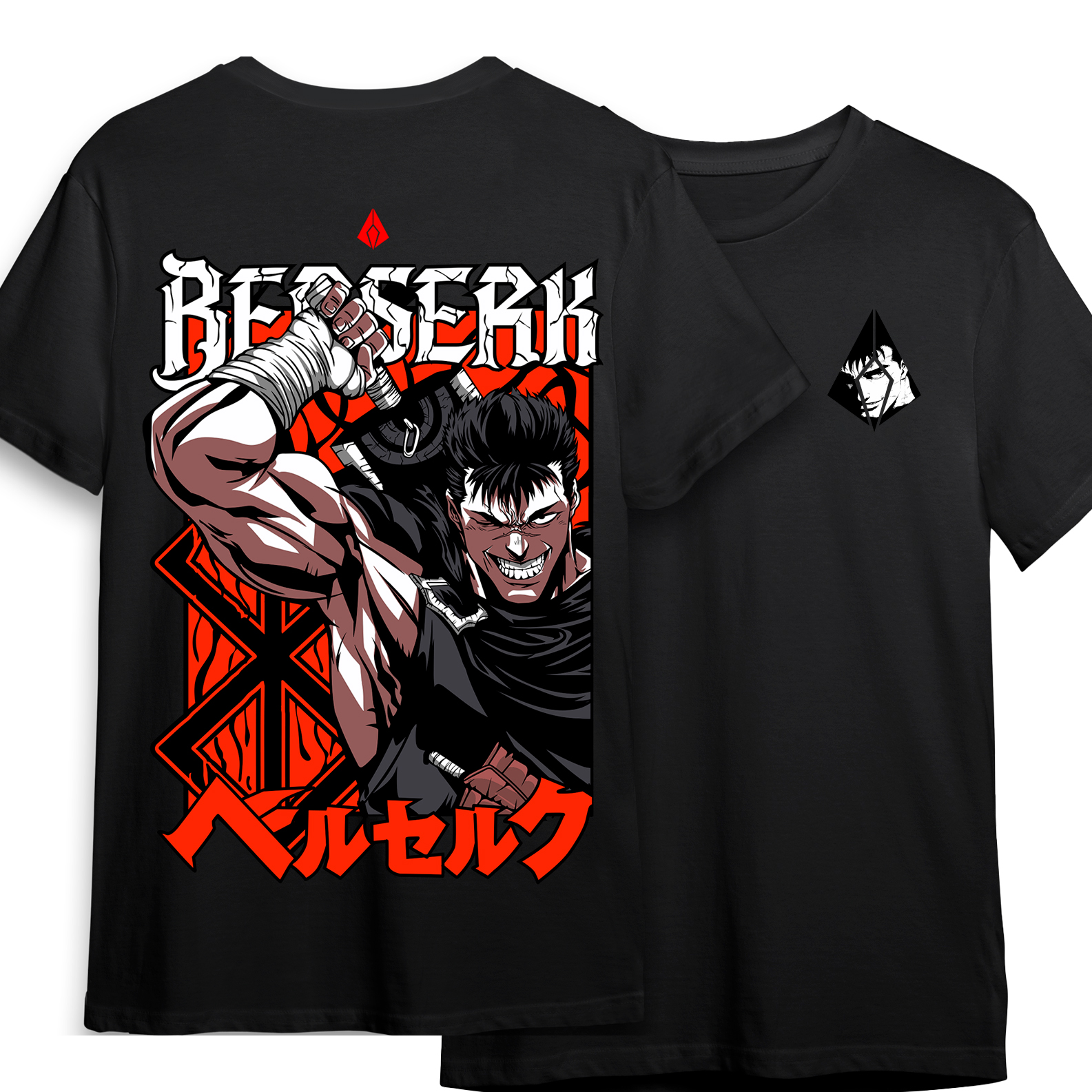 Camiseta Guts - Berserk - Smiling