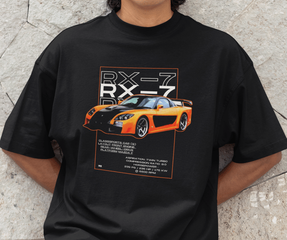 MAZDA RX-7 - T Shirt Oversized