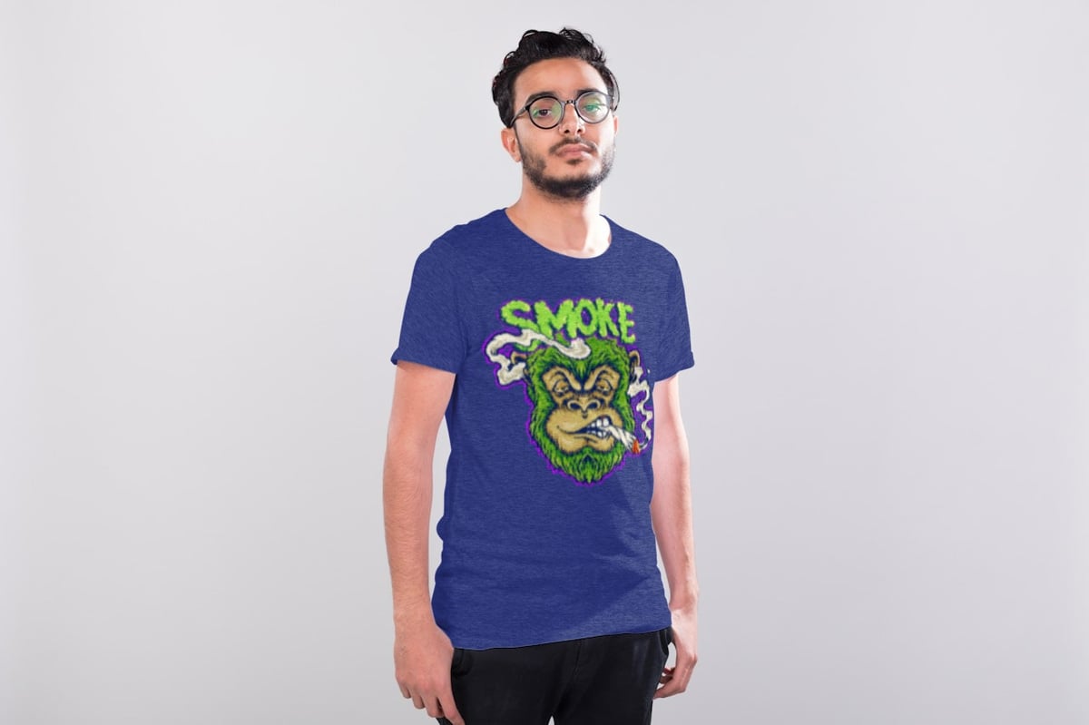 Nome do produto: CAMISETA GORILA SMOKE