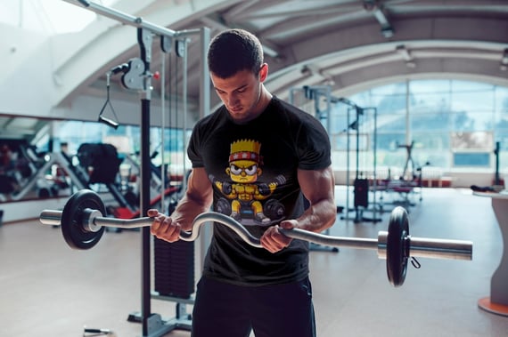 CAMISETA BART SIMPSON DRY FIT UV MASC.