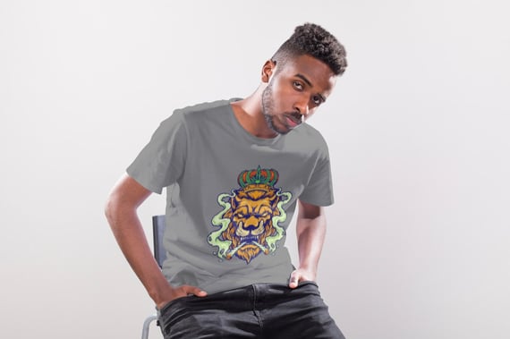 CAMISETA LION SMOKE