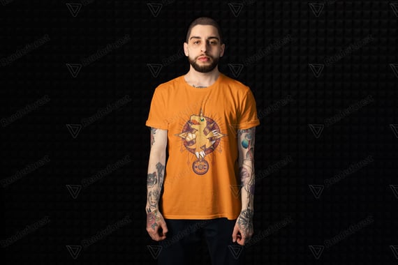 Camiseta Digimon - Agumon Brasão