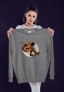 Nome do produto MOLETOM FECHADO UNISSEX SKATE ASTRONAUTA
