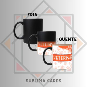 CANECA MÁGICA PROFISSÕES VETERINÁRIA
