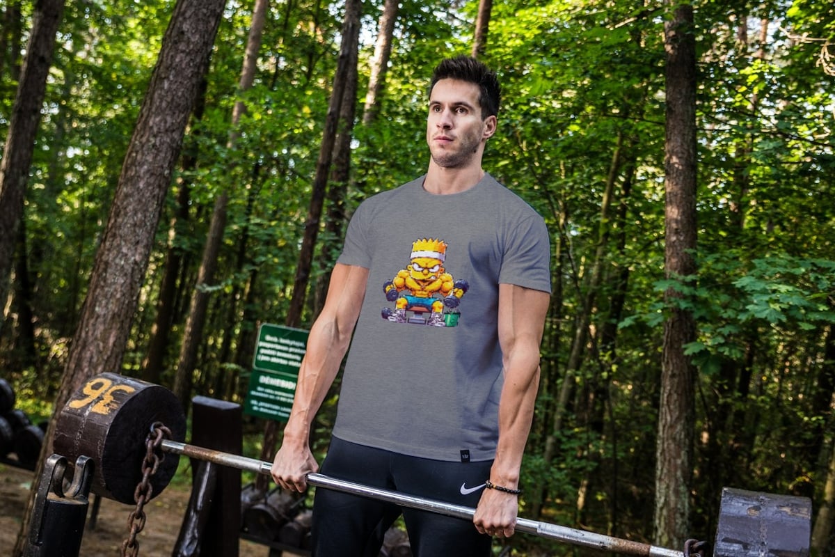 Nome do produto: CAMISETA DRY FIT BART SIMPSON GYM MASC.