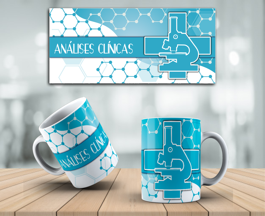 Nome do produto: CANECA PROFISSÕES - ANÁLISES CLÍNICAS