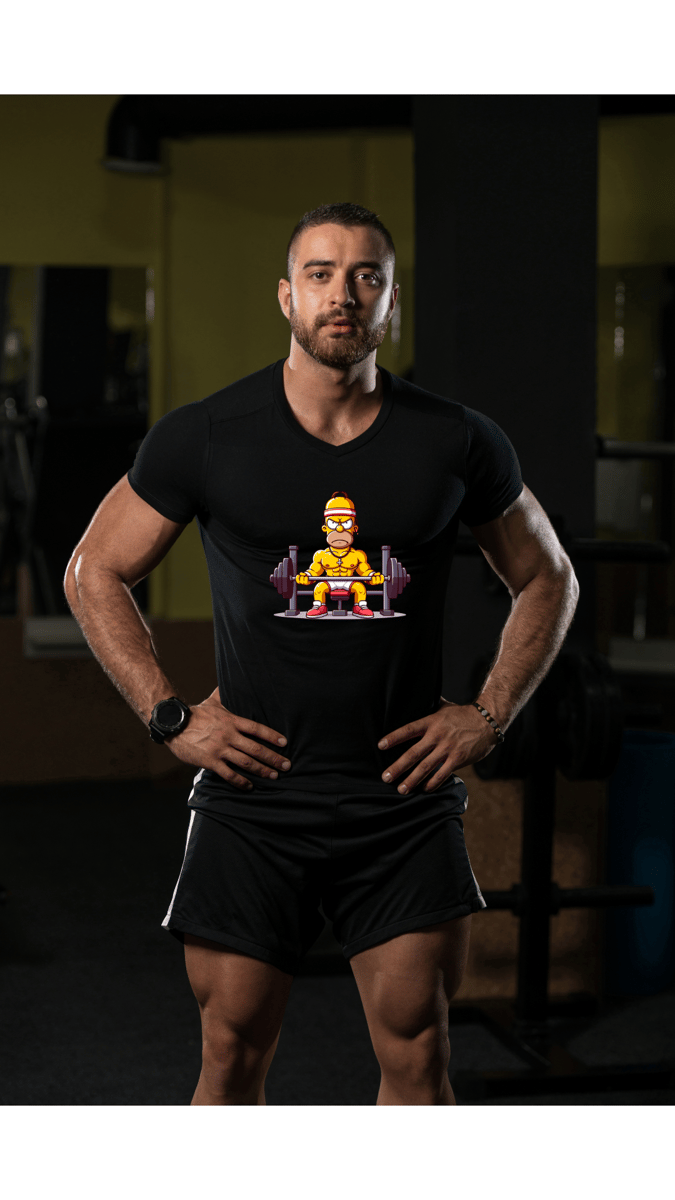 Nome do produto: CAMISETA DRY FIT HOMER SIMPSON GYM