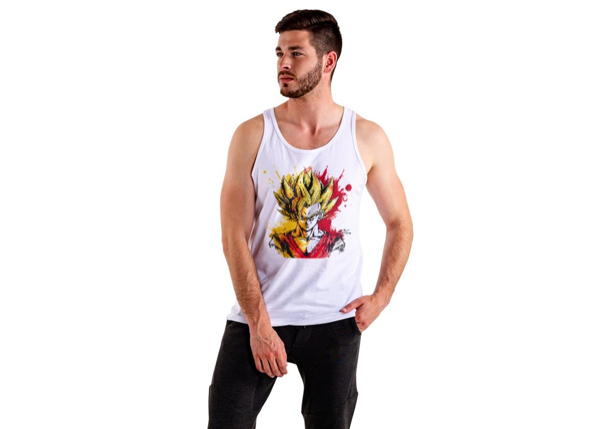 Nome do produto: REGATA SPORT DRY FIT UV - GOKU SAIYAJIN