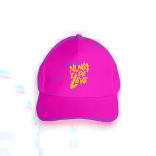 Nome do produtoBoné Nunca é de Leve - PINK edition