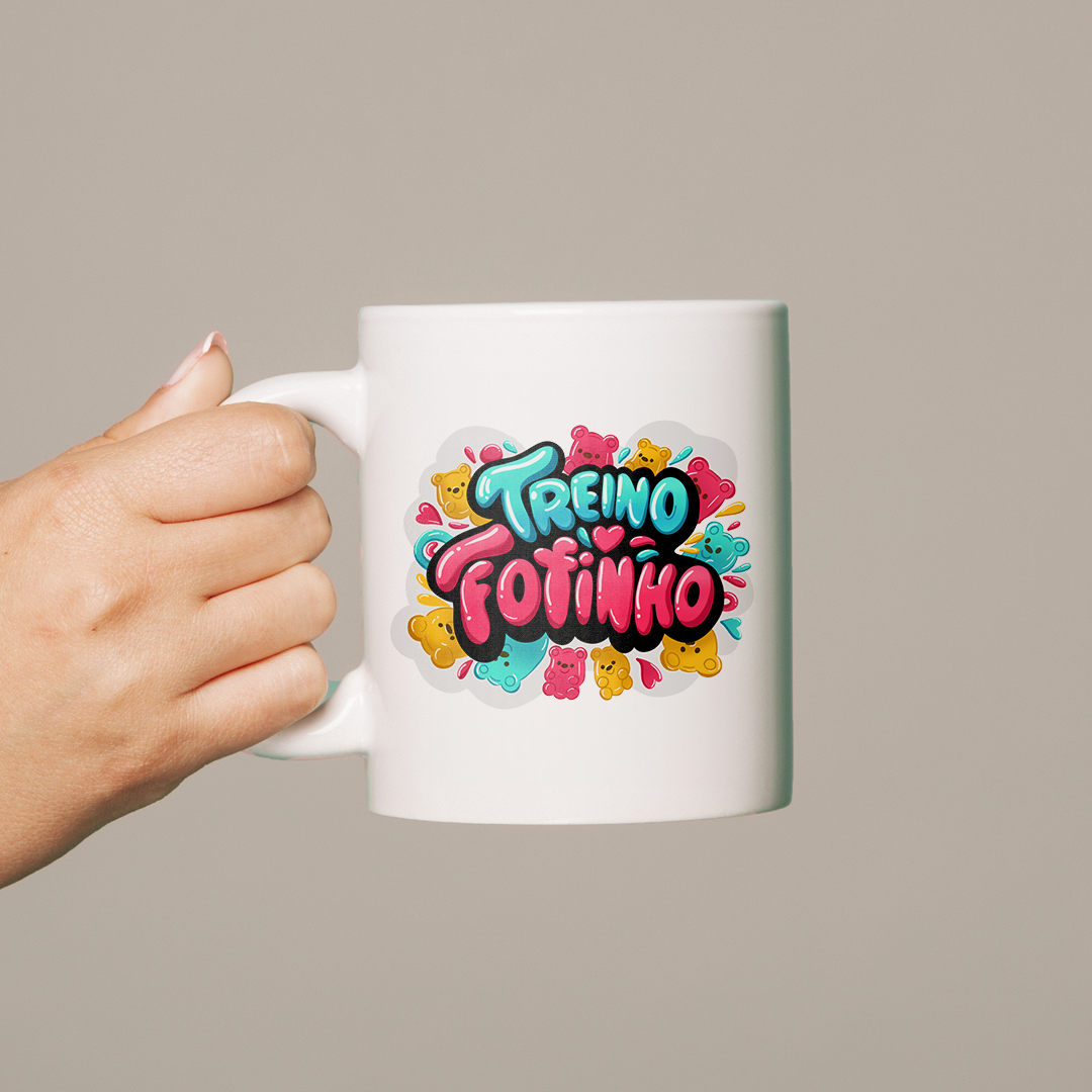 Nome do produto: Caneca - Treino Fofinho