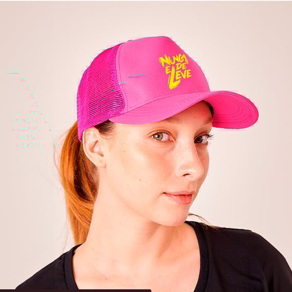 Boné Nunca é de Leve - PINK edition