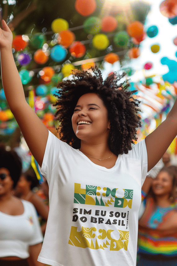 T-shirt patriota sou do brasil