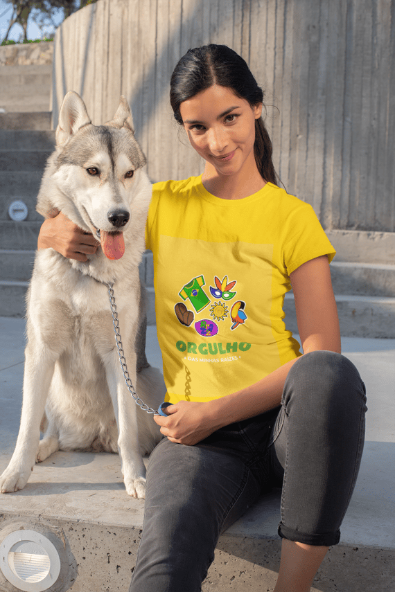 T-shirt camiseta orgulho das minhas raízes