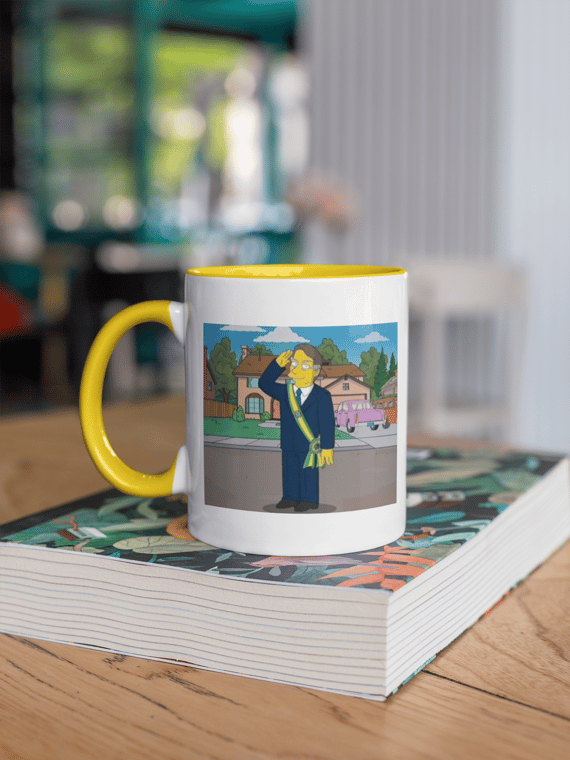 Caneca Verde Amarela Simpsons