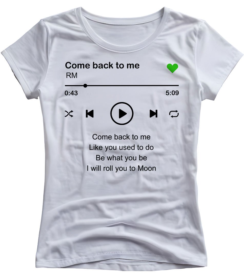 Camiseta Feminina RM Come Back To Me BTS