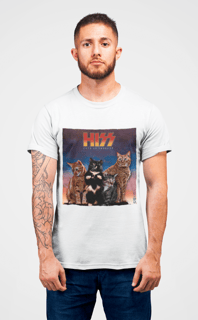Nome do produto Camiseta Kiss - Cats Of Thunder - Branco
