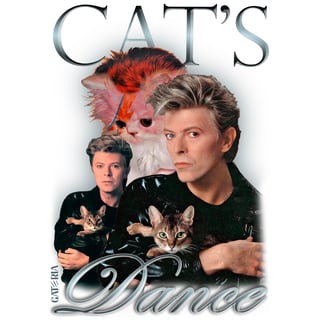 Nome do produto Camiseta David Bowie - Cat's Dance - Branco