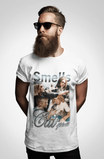 Nome do produto Camiseta Kurt Cobain - Smells Like Cat Spirit - Branco