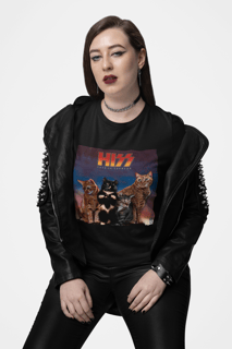 Nome do produto Camiseta Kiss - Cats Of Thunder - Preto