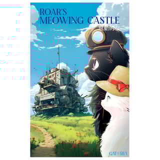 Nome do produto Moletom Canguru O Castelo Animado - Meowing Castle 