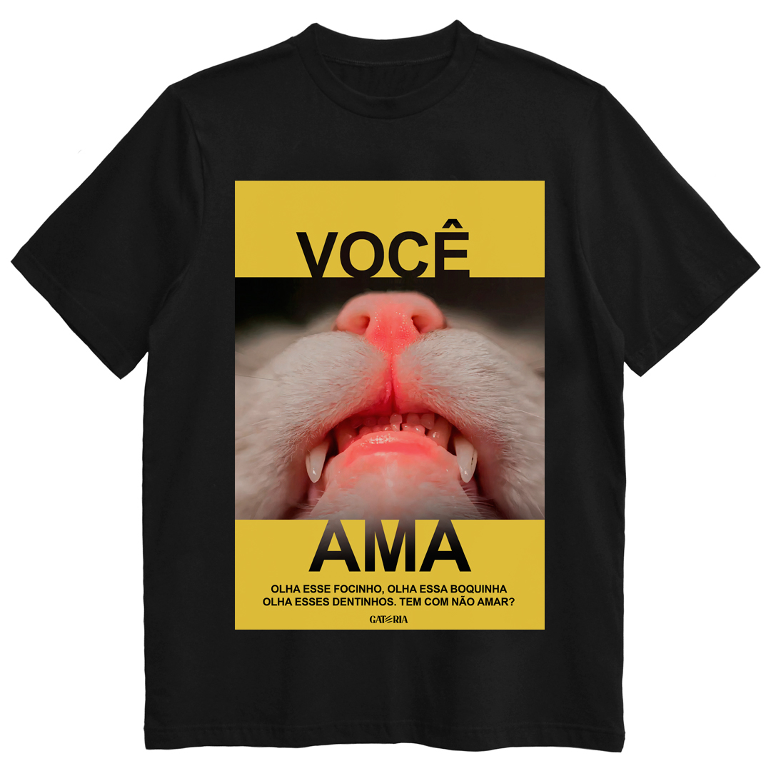 Camiseta Você Ama - Preto